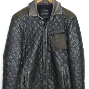 All saints leather jacket
